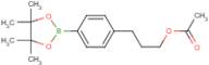 3-[4-(tetramethyl-1,3,2-dioxaborolan-2-yl)phenyl]propyl acetate