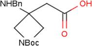 2-(3-(Benzylamino)-1-(tert-butoxycarbonyl)azetidin-3-yl)acetic acid