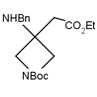 tert-Butyl 3-(benzylamino)-3-(2-ethoxy-2-oxoethyl)azetidine-1-carboxylate