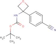 tert-Butyl (3-(4-cyanophenyl)oxetan-3-yl)carbamate