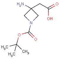 2-(3-Amino-1-(tert-butoxycarbonyl)azetidin-3-yl)acetic acid