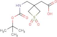 2-(3-(((tert-Butoxycarbonyl)amino)methyl)-1,1-dioxidothietan-3-yl)acetic acid