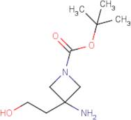 tert-Butyl 3-amino-3-(2-hydroxyethyl)azetidine-1-carboxylate