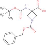 1-((Benzyloxy)carbonyl)-3-((tert-butoxycarbonyl)amino)azetidine-3-carboxylic acid