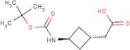 2-((1r,3r)-3-((tert-Butoxycarbonyl)amino)cyclobutyl)acetic acid