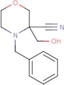 4-Benzyl-3-(hydroxymethyl)morpholine-3-carbonitrile