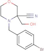 4-(4-Bromobenzyl)-3-(hydroxymethyl)morpholine-3-carbonitrile