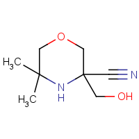 3-(Hydroxymethyl)-5,5-dimethylmorpholine-3-carbonitrile