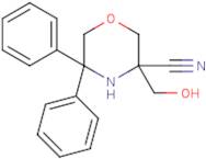 3-(Hydroxymethyl)-5,5-diphenylmorpholine-3-carbonitrile