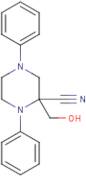 2-(Hydroxymethyl)-1,4-diphenylpiperazine-2-carbonitrile