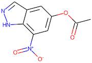 7-Nitro-1H-indazol-5-yl acetate