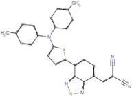 2-((7-(5-(Di-p-tolylamino)thiophen-2-yl)benzo[c][1,2,5]thiadiazol-4-yl)methylene)malononitrile