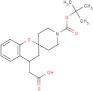 2-(1'-(tert-Butoxycarbonyl)spiro[chroman-2,4'-piperidine]-4-yl)acetic acid