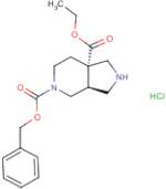 5-Benzyl 7a-ethyl (3aS,7aS)-hexahydro-1H-pyrrolo[3,4-c]pyridine-5,7a-dicarboxylate hydrochloride