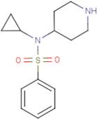 N-Cyclopropyl-N-(piperidin-4-yl)benzenesulphonamide