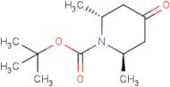 trans-2,6-Dimethylpiperidin-4-one, N-BOC protected