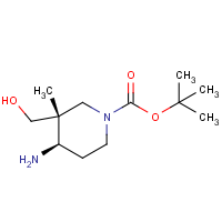 (+/-)-N-t-BOC-(4R*)-Amino-(3R*)-(Hydroxymethyl)-3-Methylpiperidine