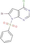 6-Bromo-4-chloro-7-(phenylsulfonyl)-7H-Pyrrolo[2,3-d]pyrimidine