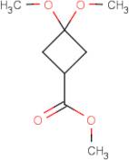 3,3-Dimethoxycyclobutane-1-carboxylate methyl ester