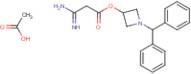 1-Benzhydrylazetidin-3-yl 3-amino-3-iminopropanoate acetate