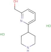 (6-(Piperidin-4-yl)pyridin-2-yl)methanol dihydrochloride