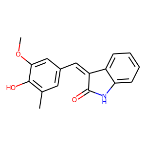 (3Z)-3-[(4-Hydroxy-3-methoxy-5-methylphenyl)methylidene]-2,3-dihydro-1H-indol-2-one