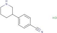 4-(Piperidin-3-yl)benzonitrile hydrochloride