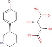 (R)-3-(4-Bromophenyl)piperidine (2R,3R)-2,3-dihydroxysuccinate