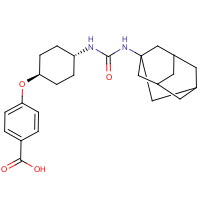 4-(((trans-4-(3-(Adamantan-1-yl)ureido)cyclohexyl)oxy)benzoic acid