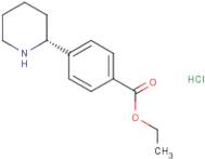 Ethyl (R)-4-(piperidin-2-yl)benzoate hydrochloride