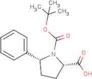 (2S,5R)-1-(tert-Butoxycarbonyl)-5-phenylpyrrolidine-2-carboxylic acid