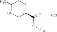 Rel-Methyl (3R,6R)-6-methylpiperidine-3-carboxylate hydrochloride