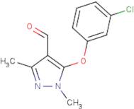 5-(3-Chlorophenoxy)-1,3-dimethyl-1H-pyrazole-4-carbaldehyde