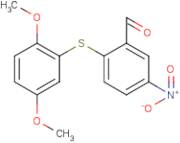 2-(2,5-Dimethoxyphenylthio)-5-nitrobenzaldehyde