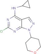 6-Chloro-n-cyclopropyl-1-(tetrahydro-2H-pyran-4-yl)-1H-pyrazolo[3,4-d]pyrimidin-4-amine