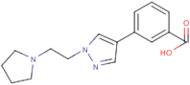 3-(1-(2-(Pyrrolidin-1-yl)ethyl)-1H-pyrazol-4-yl)benzoic acid