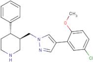 (3R,4S)-3-((4-(5-Chloro-2-methoxyphenyl)-1H-pyrazol-1-yl)methyl)-4-phenylpiperidine