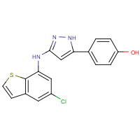 4-(3-(5-Chlorobenzo[b]thiophen-7-ylamino)-1H-pyrazol-5-yl)phenol