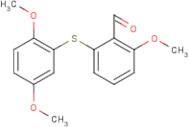 2-(2,5-Dimethoxyphenylthio)-6-methoxybenzaldehyde