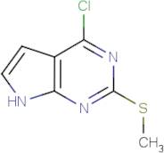 4-Chloro-2-(methylthio)-7h-pyrrolo[2,3-d]pyrimidine