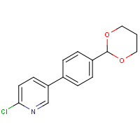 5-(4-(1,3-Dioxan-2-yl)phenyl)-2-chloropyridine