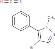 4-Bromo-5-(3-isocyanatophenyl)-1-methyl-1H-pyrazole