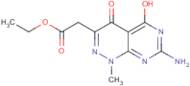 Ethyl 2-(7-amino-1,4-dihydro-5-hydroxy-1-mEthyl-4-oxopyrimido[4,5-c]pyridazin-3-yl)acetate