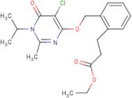 Ethyl 3-(2-((5-chloro-1,6-dihydro-1-isopropyl-2-mEthyl-6-oxopyrimidin-4-yloxy)mEthyl)phenyl)prop...