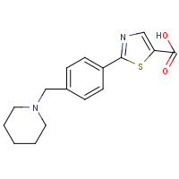 2-(4-((Piperidin-1-yl)methyl)phenyl)thiazole-5-carboxylic acid