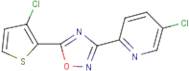 5-Chloro-2-(5-(3-Chlorothiophen-2-yl)-1,2,4-oxadiazol-3-yl)pyridine