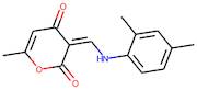 (3Z)-3-{[(2,4-Dimethylphenyl)amino]methylidene}-6-methyl-3,4-dihydro-2H-pyran-2,4-dione