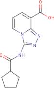 3-(Cyclopentanecarboxamido)-[1,2,4]triazolo[4,3-a]pyridine-8-carboxylic acid