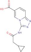 3-(2-Cyclopropylacetamido)-[1,2,4]triazolo[4,3-a]pyridine-6-carboxylic acid