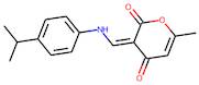 (3Z)-6-Methyl-3-({[4-(propan-2-yl)phenyl]amino}methylidene)-3,4-dihydro-2H-pyran-2,4-dione